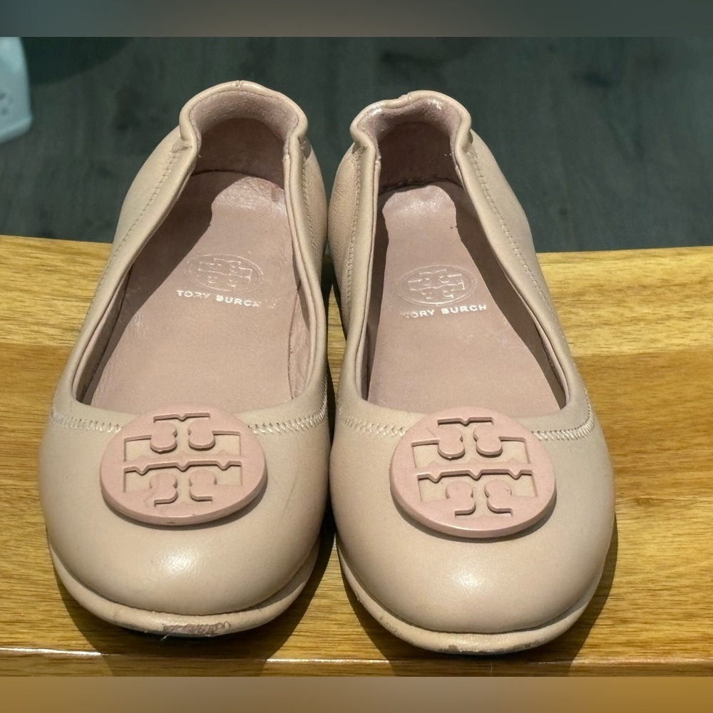 Tory Burch Minnie Travel Ballet Flats. Size 38